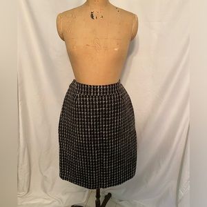 Merona Black & White Tweed Skirt - Size 14